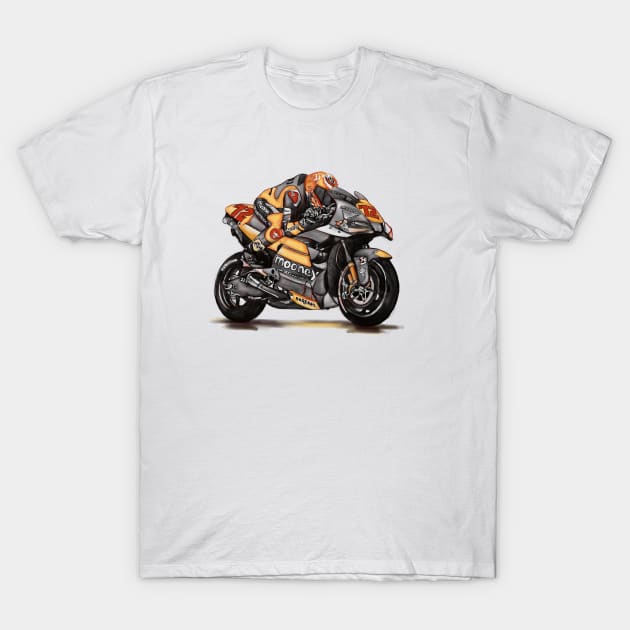 Drawing/Sketching MotoGP Team No 72 T-Shirt by Roza@Artpage